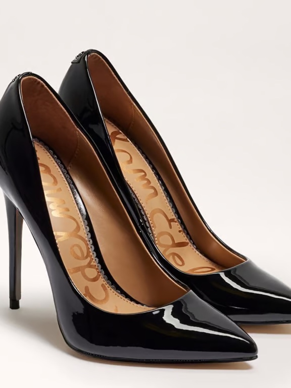 Sam Edelman Black Patent Stiletto Pumps - size 8.5 - Picture 6 of 8